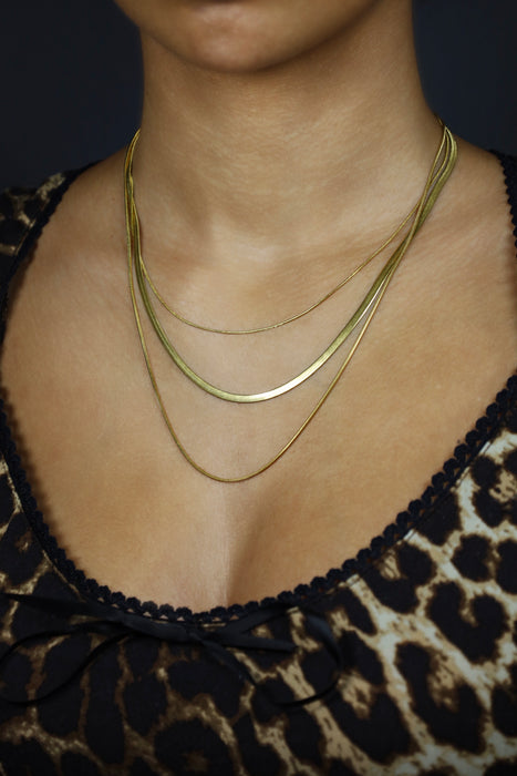 Collier 3 en 1 dorée - Acier Inoxydable ✨