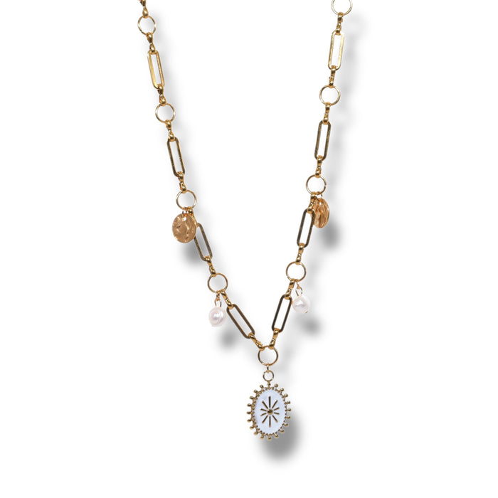 Collier doré à charms – Création unique ✨