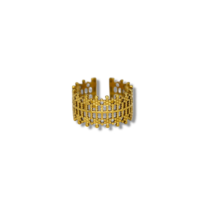 Bague ajustable en acier inoxydable ✨