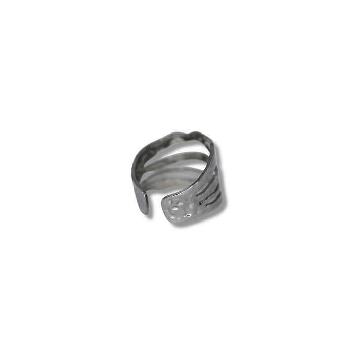 Bague ajustable en acier inoxydable ✨