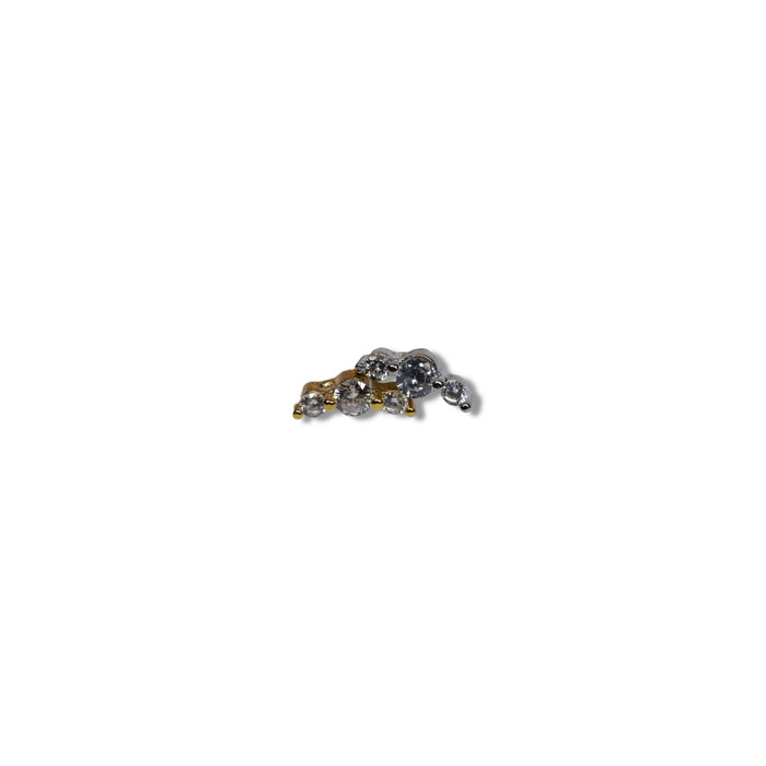 Piercing Trio Éclat Argent - Acier Inoxydable ✨