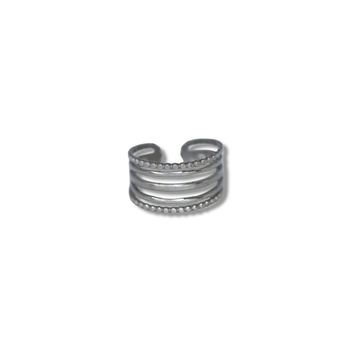 Bague ajustable en acier inoxydable ✨
