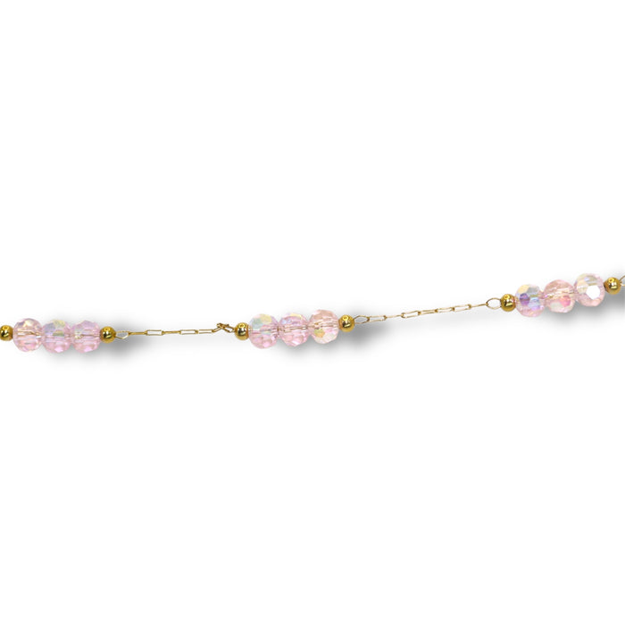 Bracelet artisanal fait main – Perles rose pastel ✨