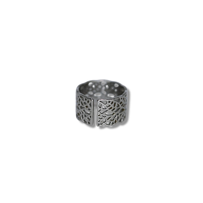 Bague ajustable en acier inoxydable ✨