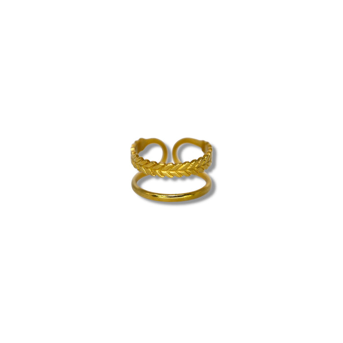 Bague ajustable en acier inoxydable ✨