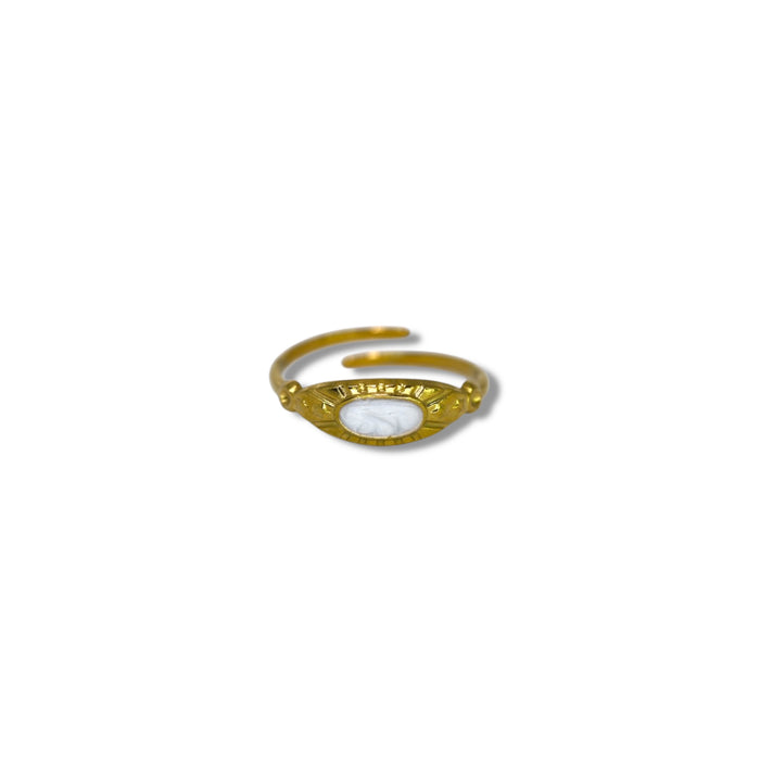 Bague ajustable en acier inoxydable ✨