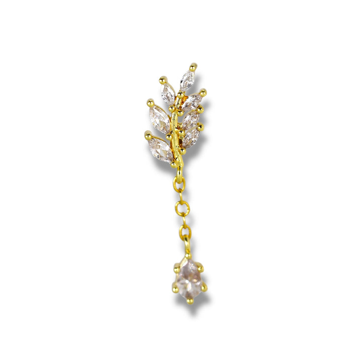 Piercing nez doré avec petit pendentif mobile - Acier Inoxydable ✨