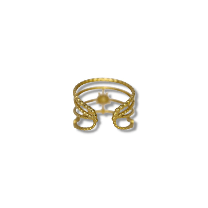 Bague ajustable en acier inoxydable ✨