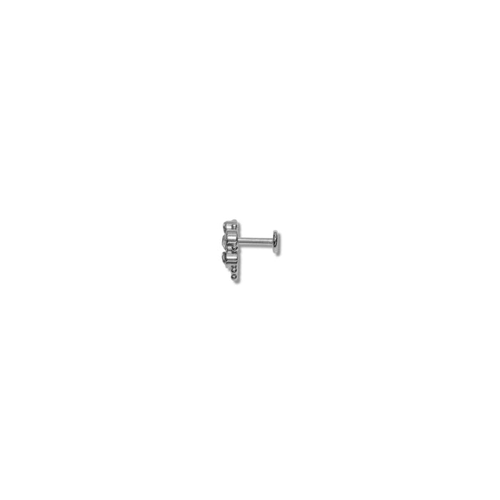 Piercing Éclat Dégradé Argent - Acier Inoxydable ✨