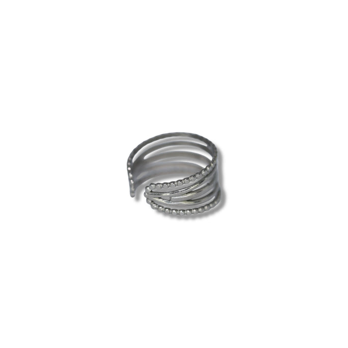 Bague ajustable en acier inoxydable ✨