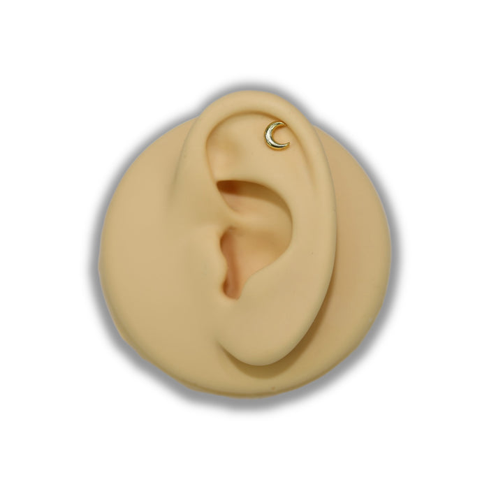 Piercing Lune Minimaliste – Acier Inoxydable ✨