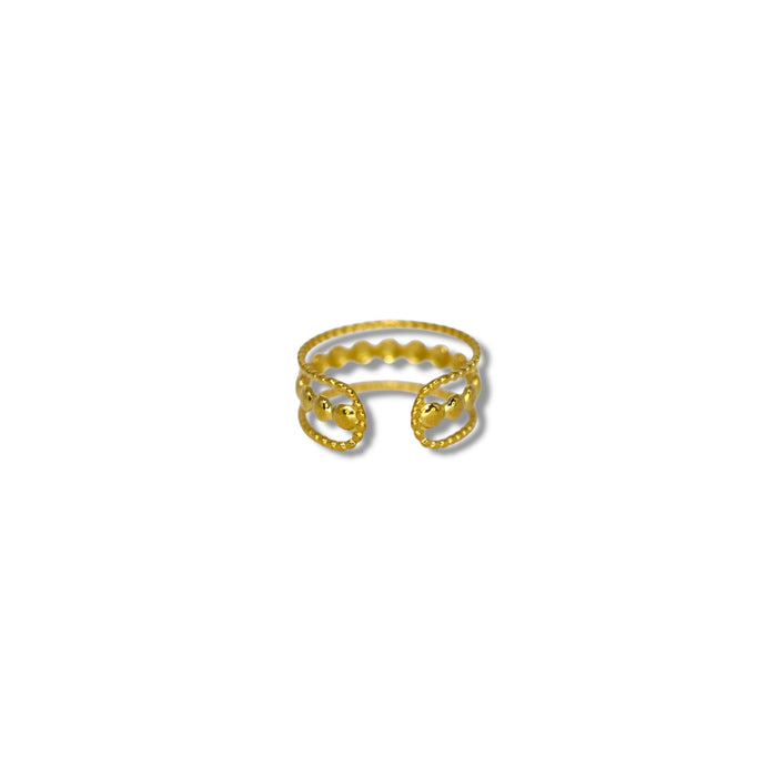 Bague ajustable en acier inoxydable ✨