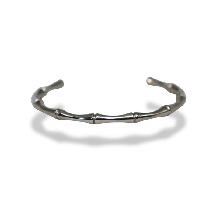 Manchette ajustable style bambou – Élégance naturelle ✨