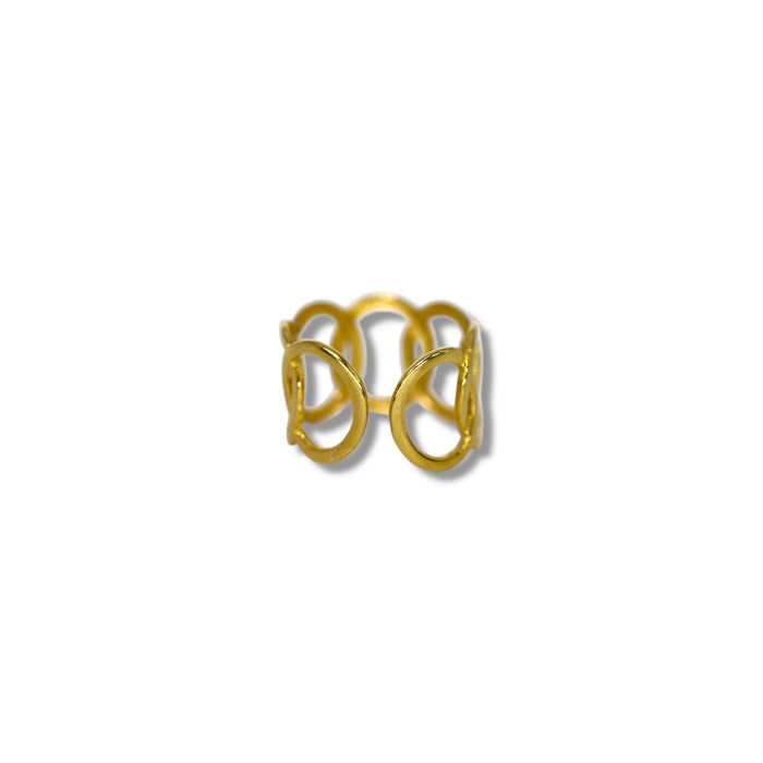Bague ajustable en acier inoxydable ✨
