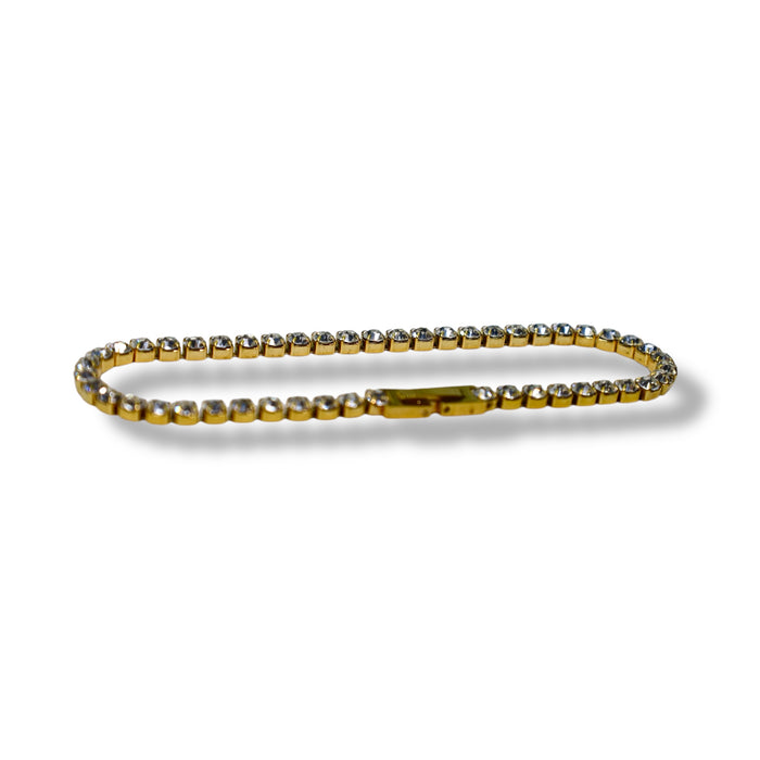 Bracelet Tennis en zirconium Or – Modèle Petit ✨