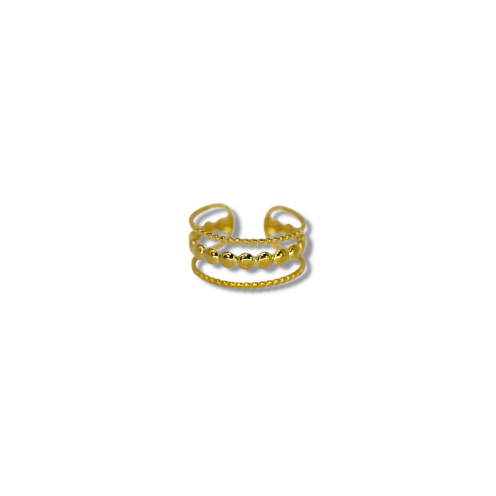 Bague ajustable en acier inoxydable ✨
