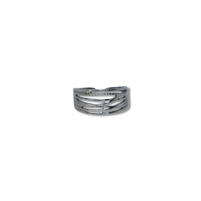 Bague ajustable en acier inoxydable ✨