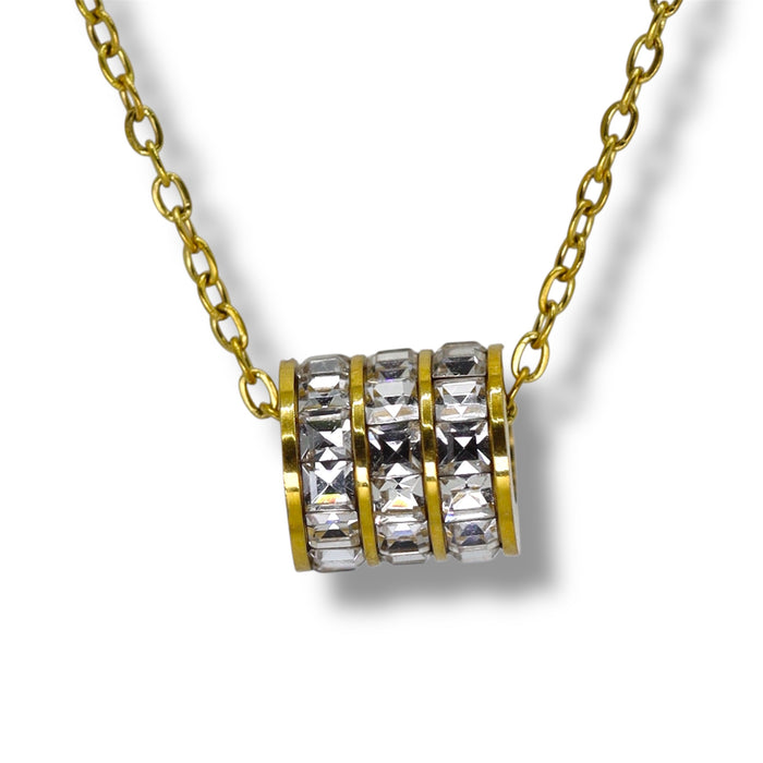 Collier Roulotte Dorée - Acier Inoxydable ✨