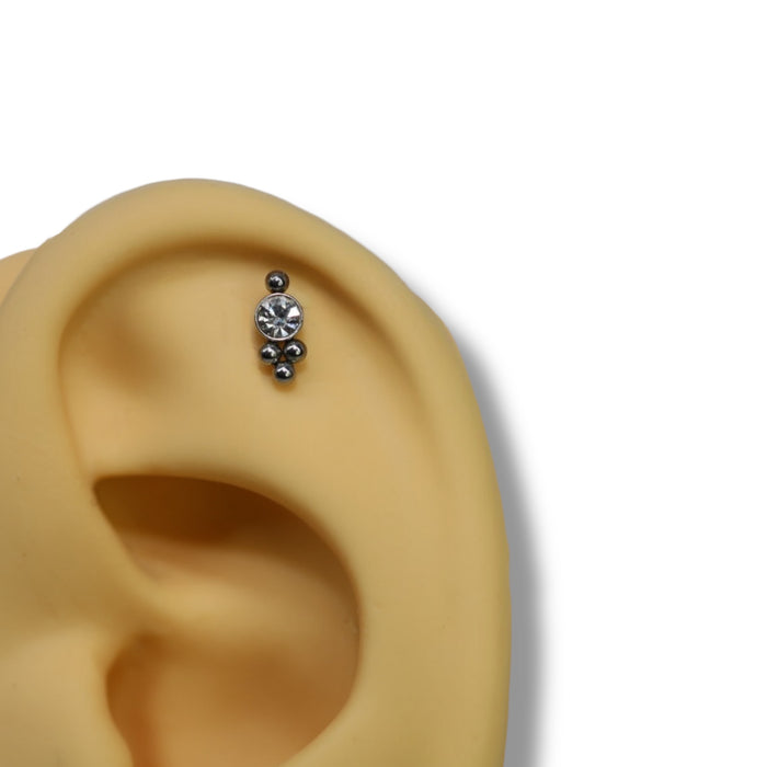 Piercing Épure Royale Argent – Acier Inoxydable ✨