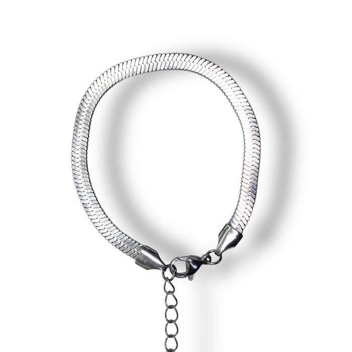 Bracelet maille serpent en acier inoxydable – version épaisse ✨