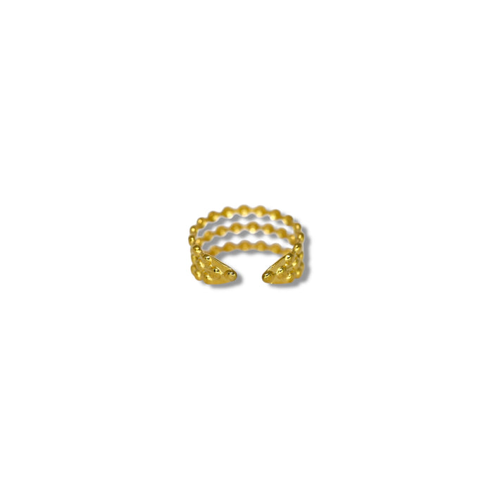 Bague ajustable en acier inoxydable ✨