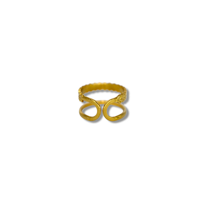 Bague ajustable en acier inoxydable ✨