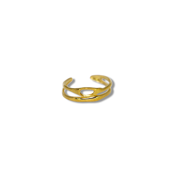 Bague ajustable en acier inoxydable ✨