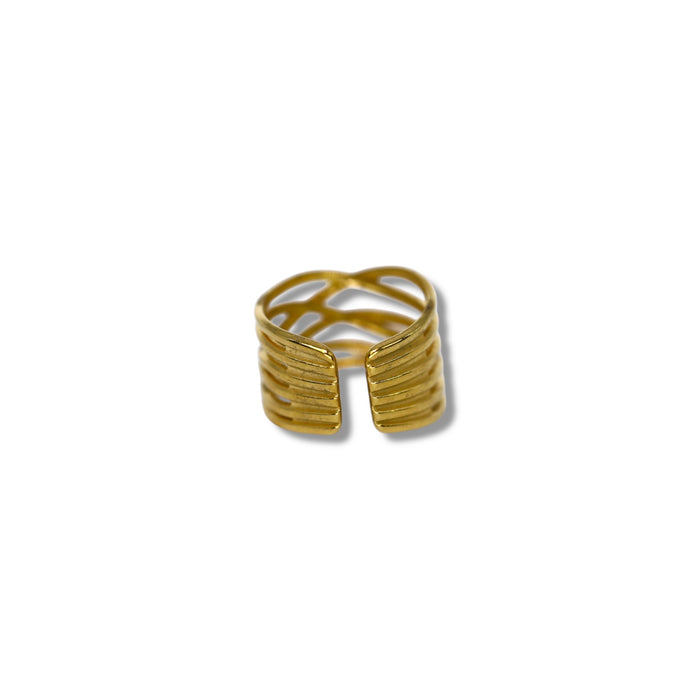 Bague ajustable en acier inoxydable ✨