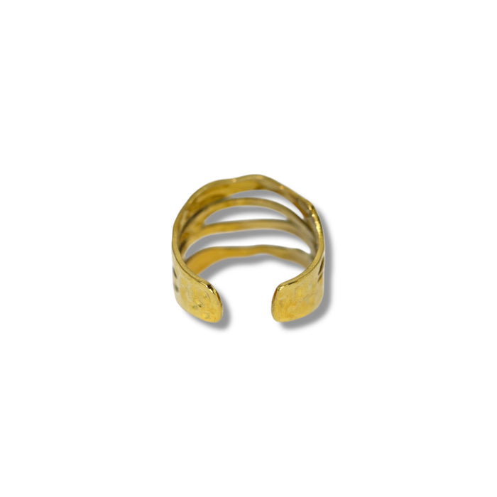 Bague ajustable en acier inoxydable ✨