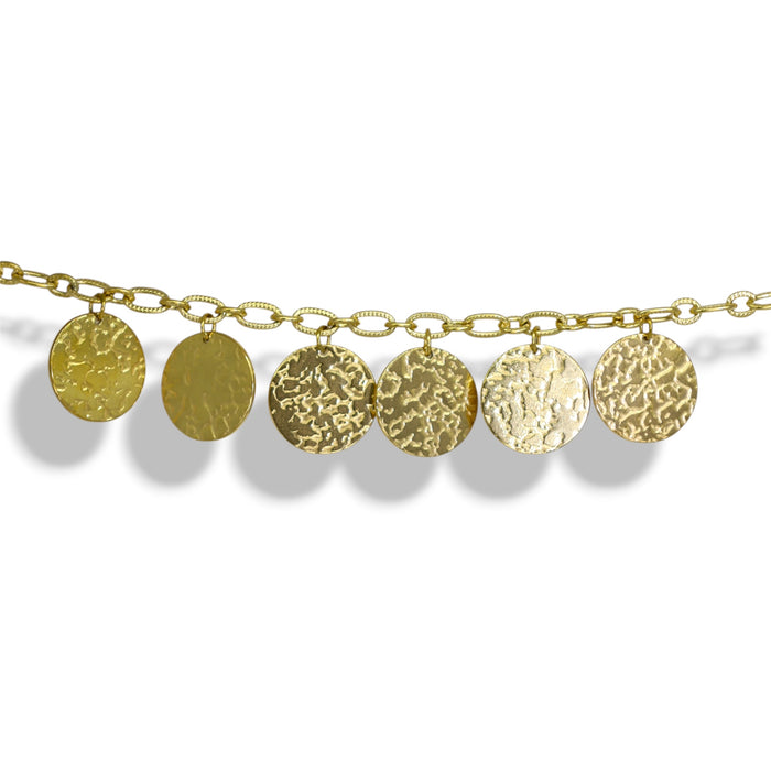 Bracelet médaillons dorés – Acier Inoxydable ✨