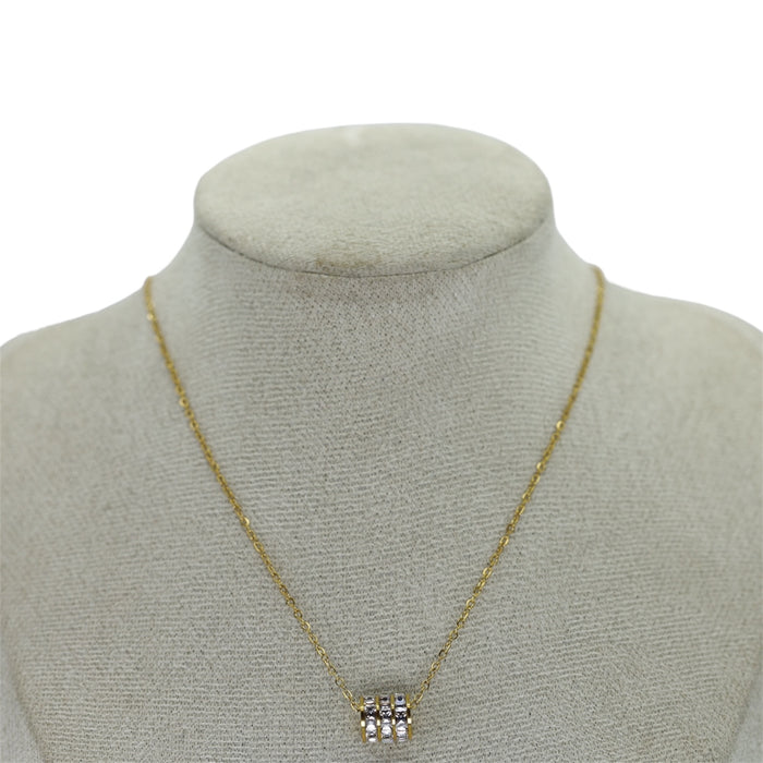 Collier Roulotte Dorée - Acier Inoxydable ✨