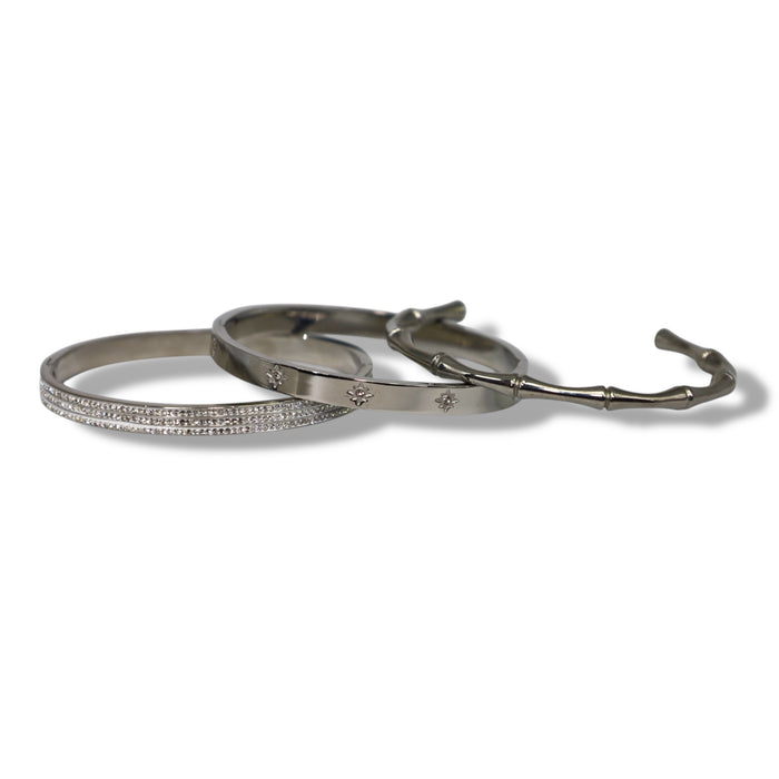 Manchette ajustable style bambou – Élégance naturelle ✨