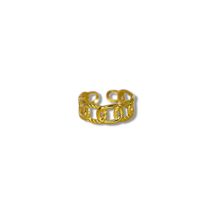 Bague ajustable en acier inoxydable ✨
