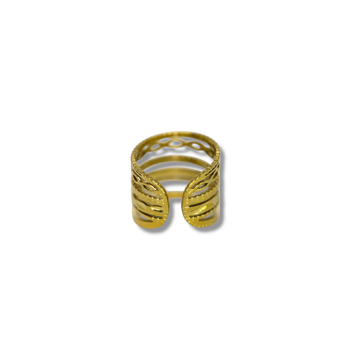 Bague ajustable en acier inoxydable ✨