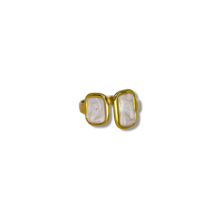 Bague ajustable en acier inoxydable ✨