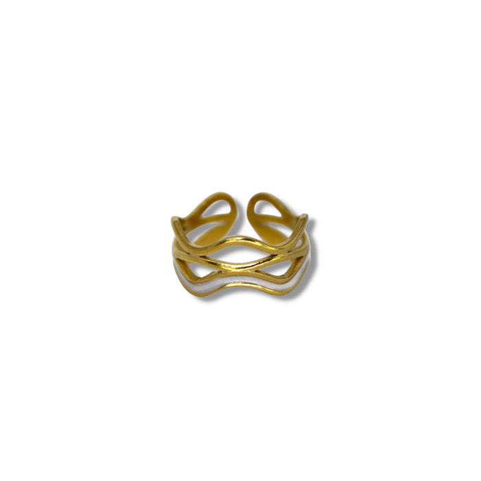 Bague ajustable en acier inoxydable ✨