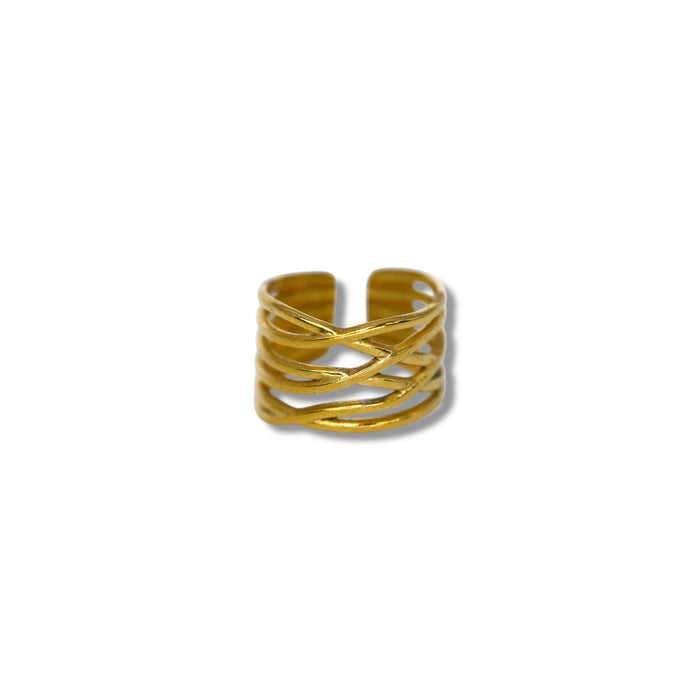 Bague ajustable en acier inoxydable ✨