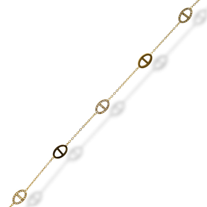 Collier mailles marines - Acier Inoxydable ✨