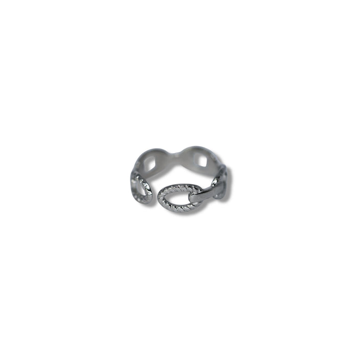 Bague ajustable en acier inoxydable ✨