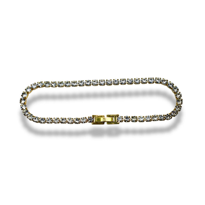 Bracelet Tennis en zirconium Or– Modèle Grand ✨