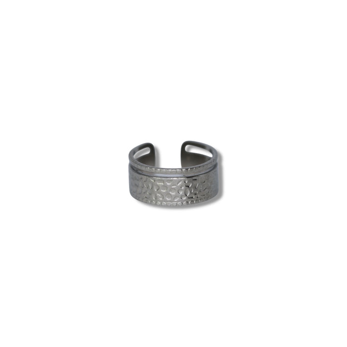 Bague ajustable en acier inoxydable ✨