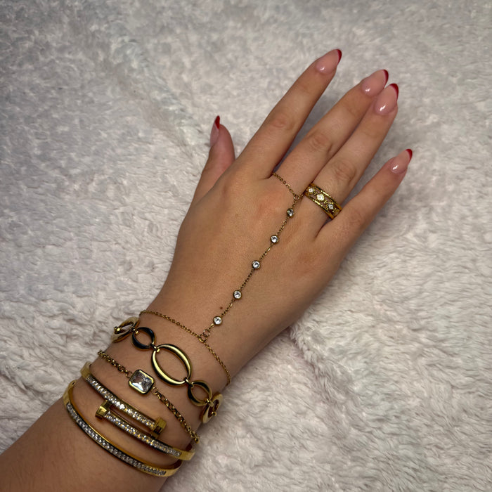 Bague ajustable en acier inoxydable ✨