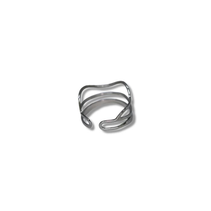 Bague ajustable en acier inoxydable ✨