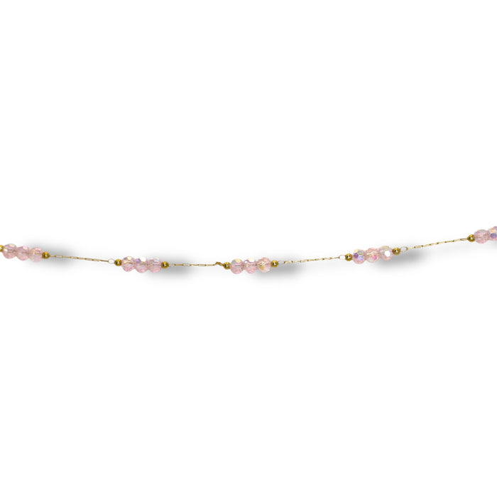 Bracelet artisanal fait main – Perles rose pastel ✨