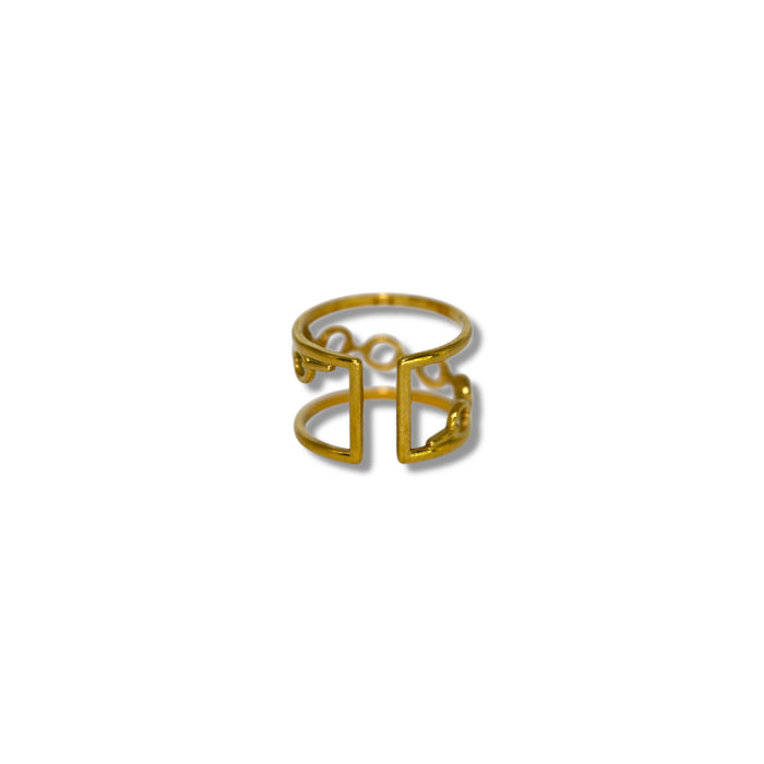 Bague ajustable en acier inoxydable ✨