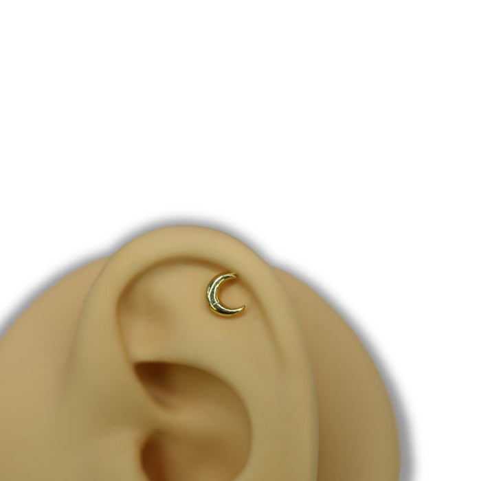 Piercing Lune Minimaliste – Acier Inoxydable ✨