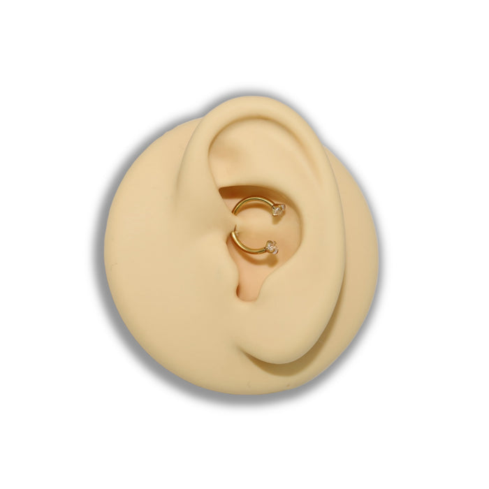 Piercing Fer à Cheval Strass – Acier Inoxydable ✨