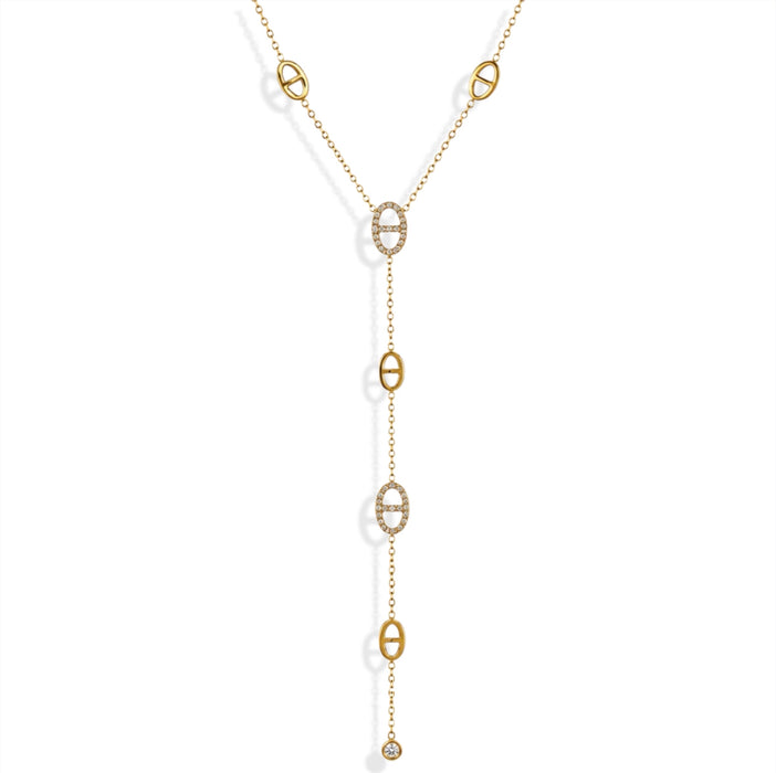Collier Y "Marine"