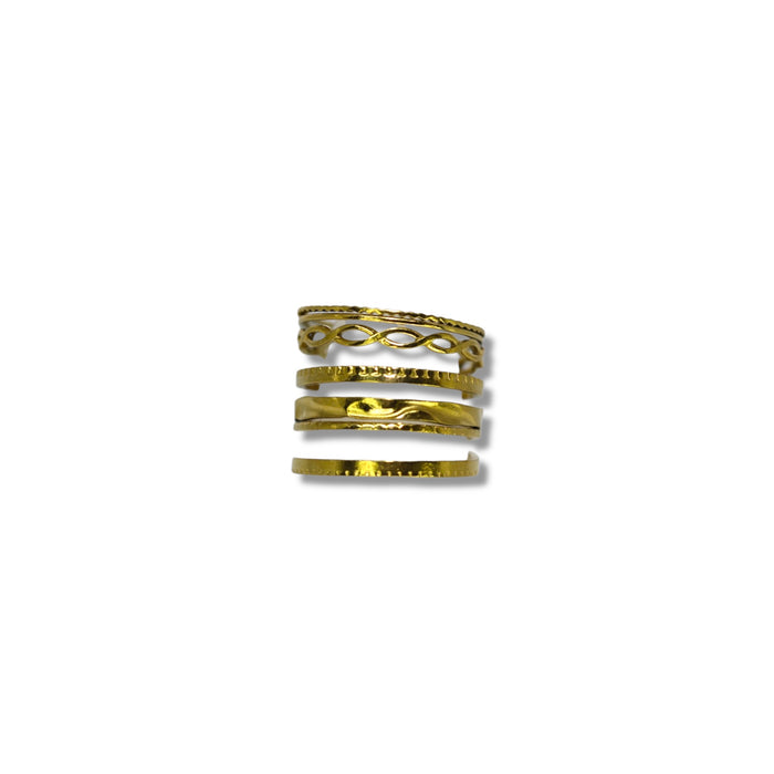 Bague ajustable en acier inoxydable ✨
