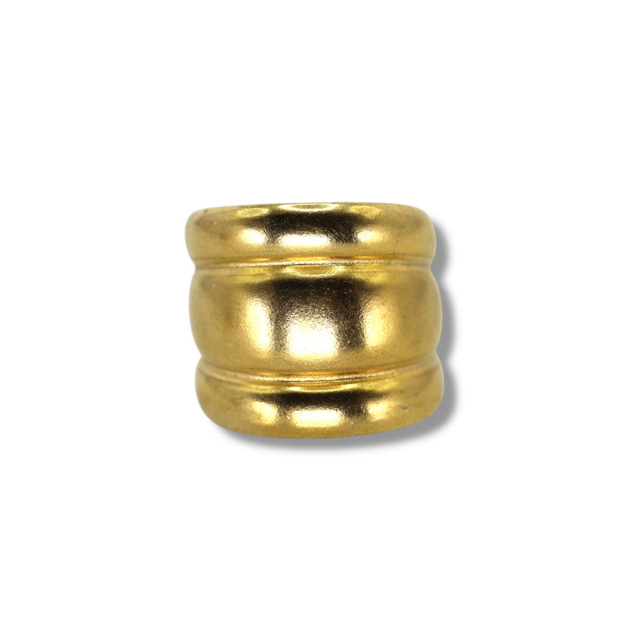 Bague dorée ajustable en acier inoxydable ✨